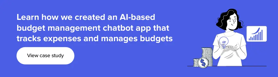 AI-based budget management chatbot app