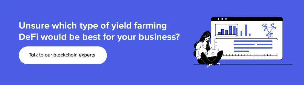 Build a DeFi yield farming app for your business